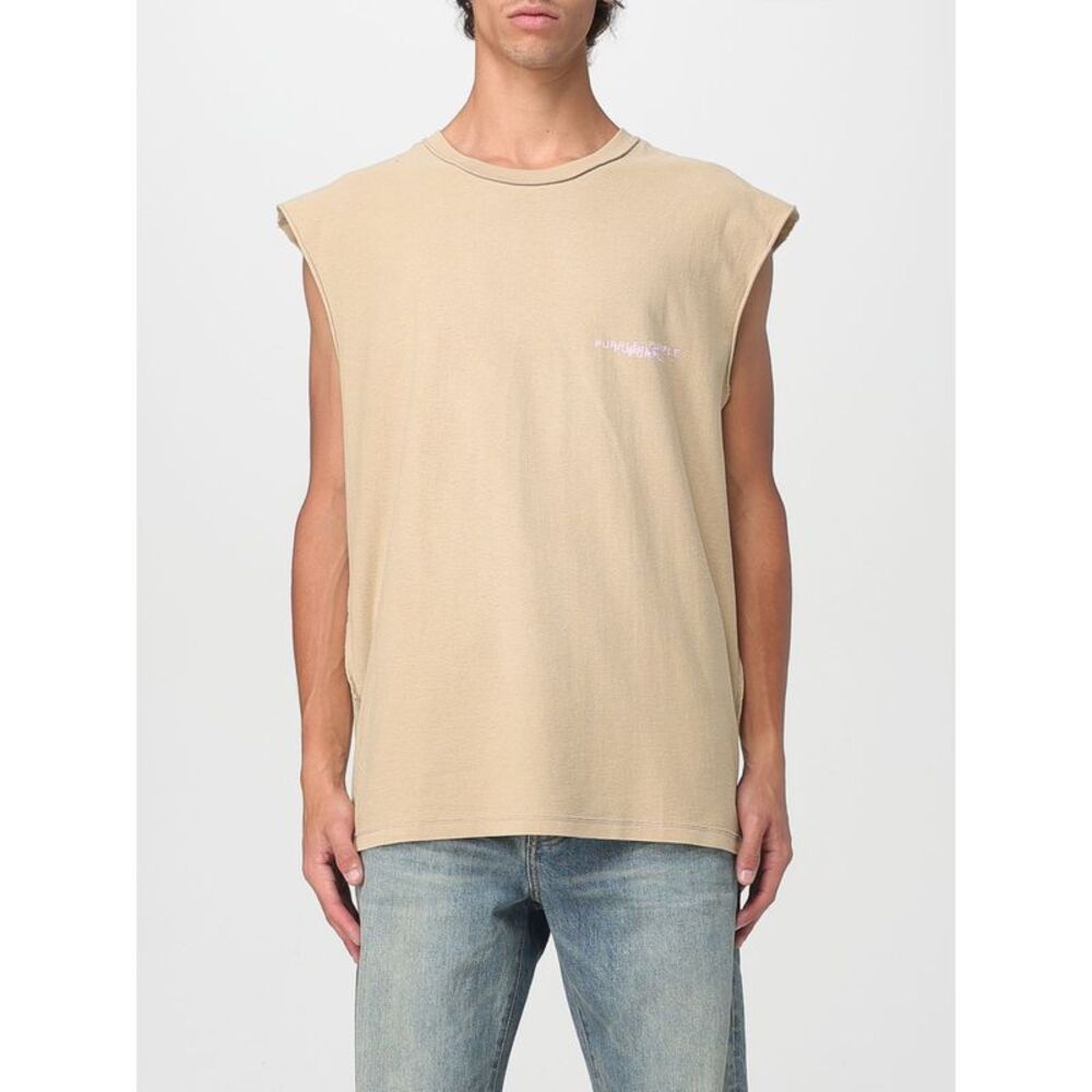 Purple T-Shirt Men Beige